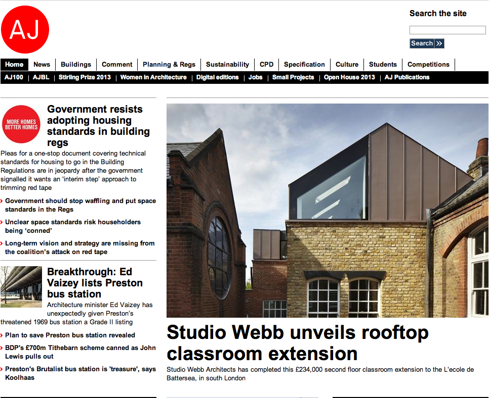 L’Ecole de Battersea : Architects Journal